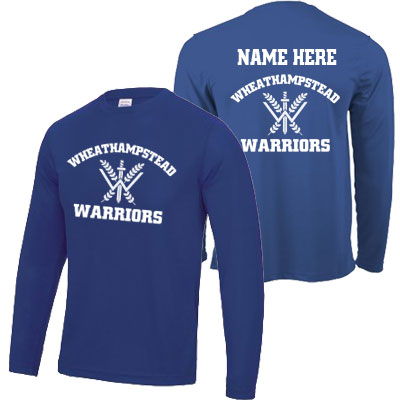 Warriors Cool Long Tee with back print