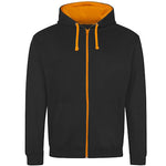 Varsity Contrast Zip Hoodie