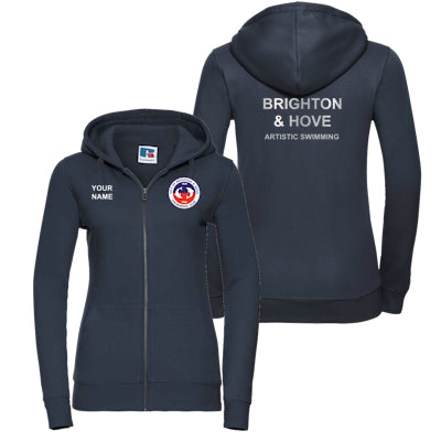 Brighton & Hove Artistic Womens Fit Zip Hoodie