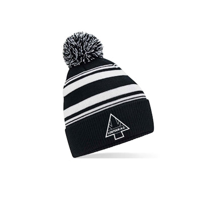 Lostock AC Striped Beanie