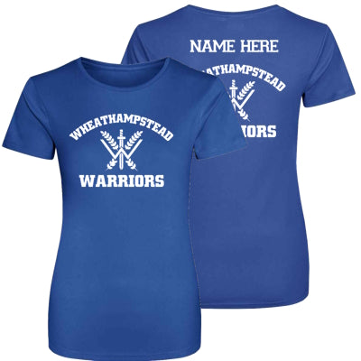 Warriors Womens Cool Tee with back print