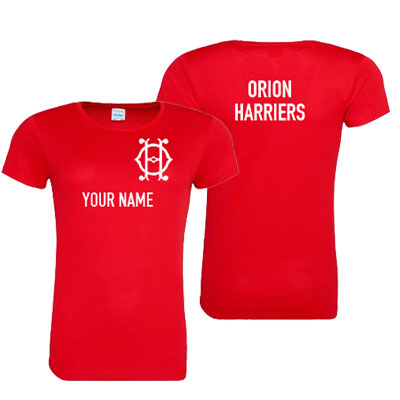 Orion Womens Red Training Tee