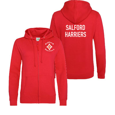 Salford Harriers Womens Zip Hoodie