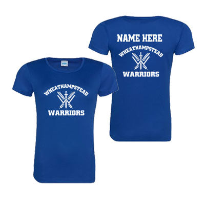 Warriors Womens Cool Tee with back print